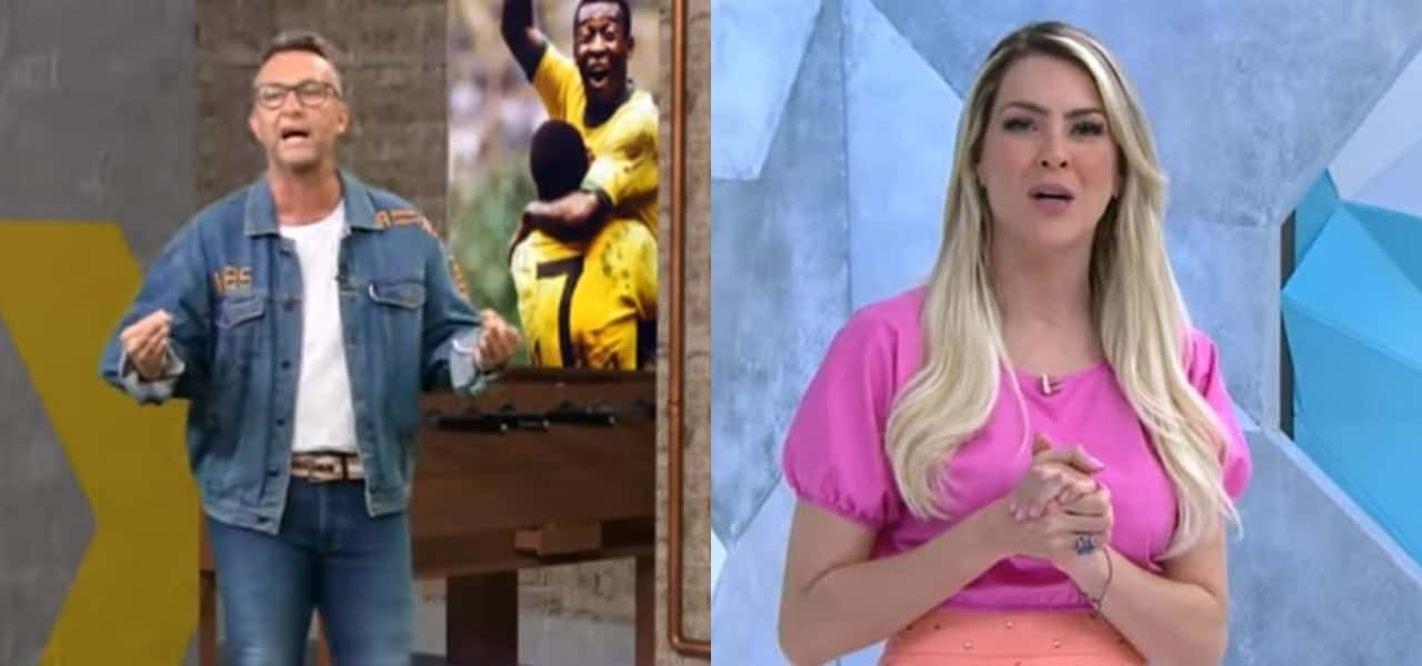 Neto e Renata Fan (Foto: Montagem/TV Foco)