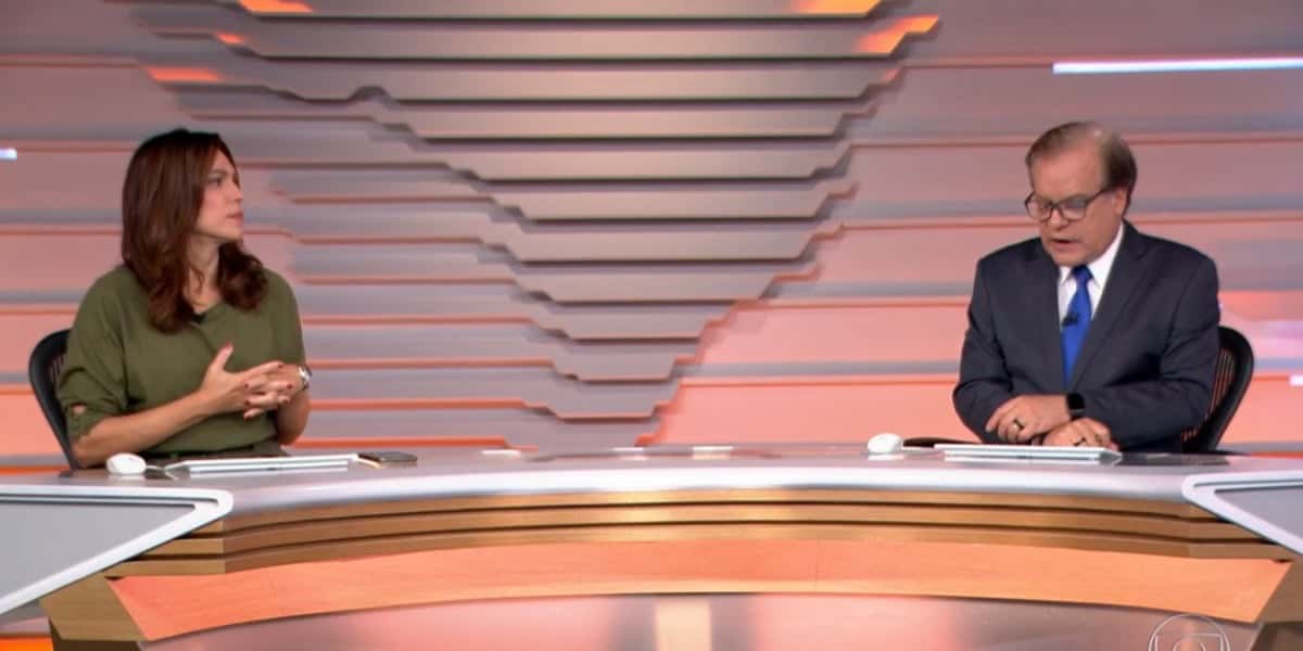 Chico Pinheiro no comando do Bom Dia Brasil da Globo (Foto: Reprodução)