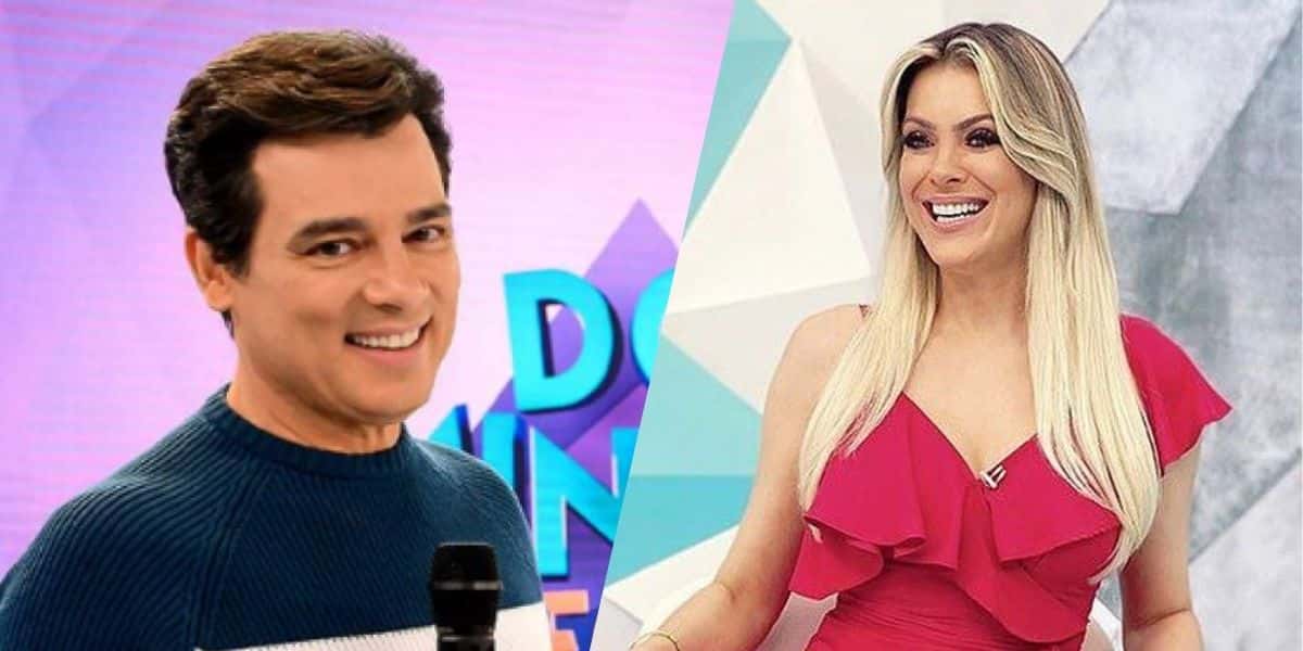 Celso Portiolli e Renata Fan (Montagem: TV Foco)