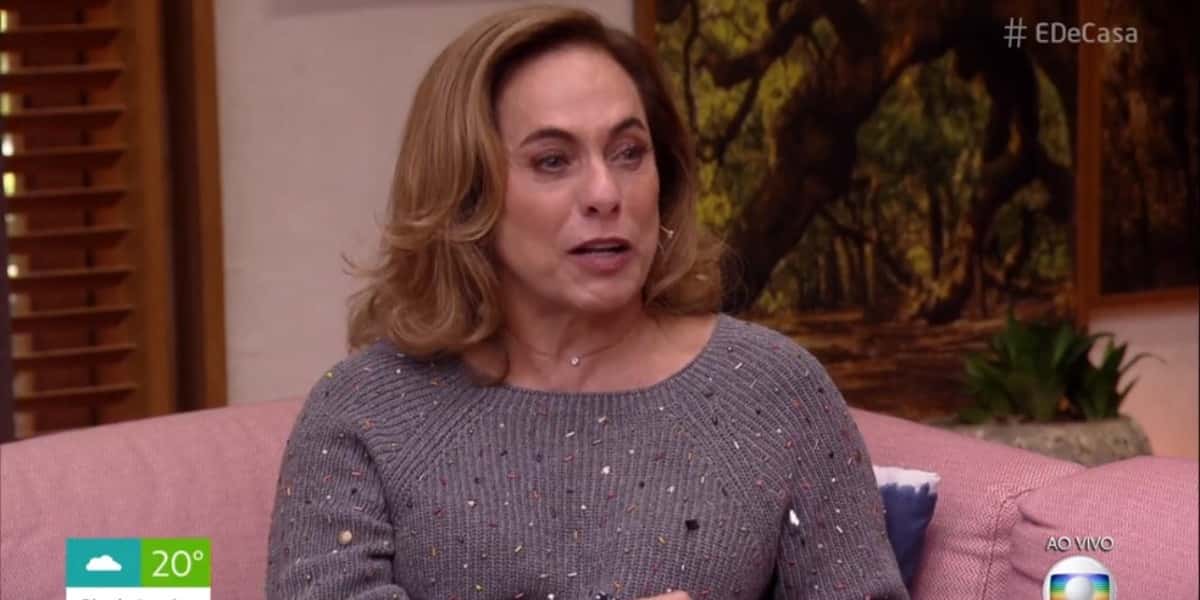 Cissa Guimarães chorou no É De Casa (Foto: Reprodução)