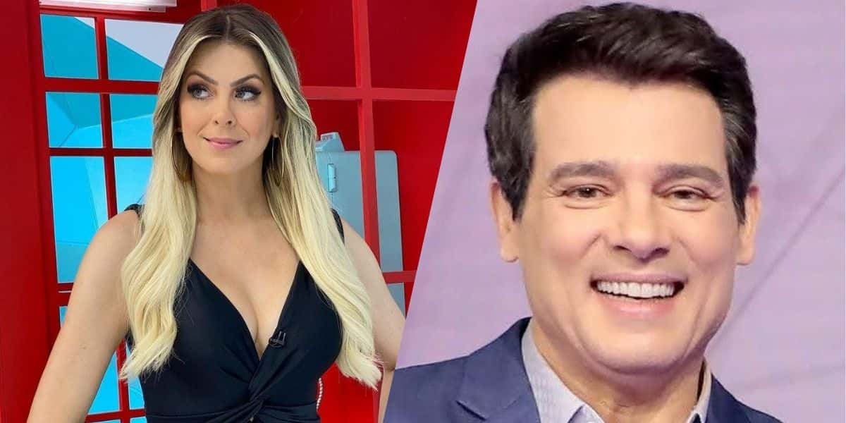 Celso Portiolli foi elogiado por Renata Fan (Montagem: TV Foco)
