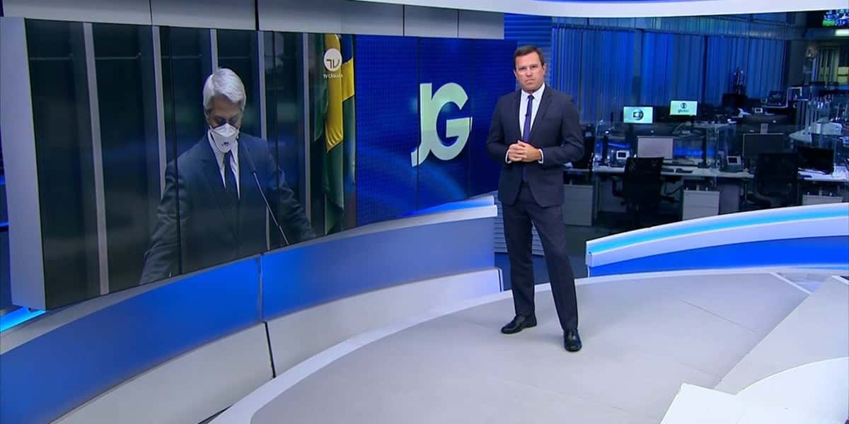 Rodrigo Bocardi entrou ao vivo às pressas (Foto; Reprodução / TV Globo)