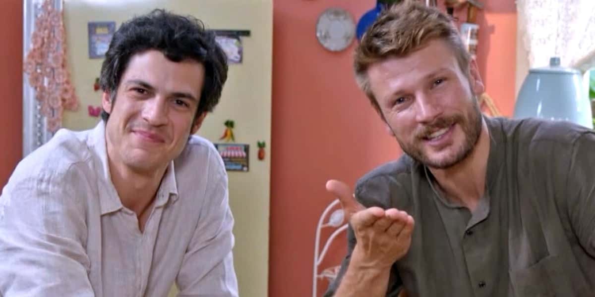 Rodrigo Hilbert e Mateus Solano causam o que falar no É De Casa (Foto: Reprodução)