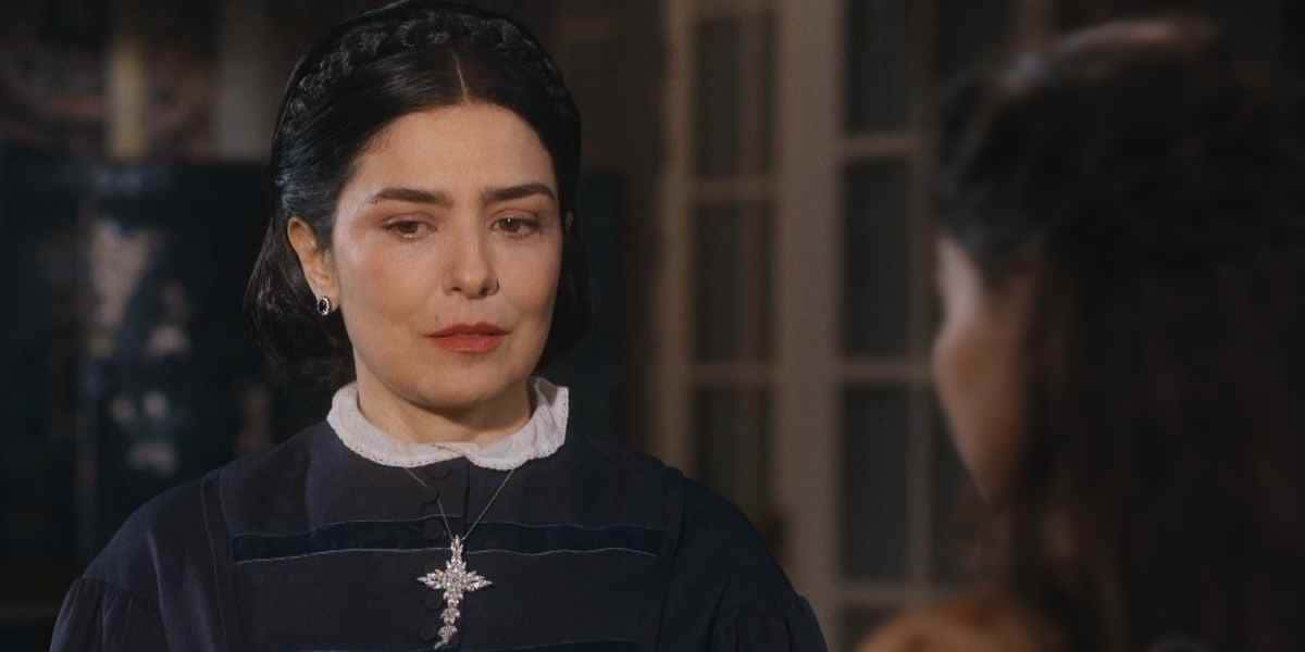 Thereza Cristina busca novo aliado para acabar com o romance do marido em Nos Tempos do Imperador (Foto: Reprodução/Globo)