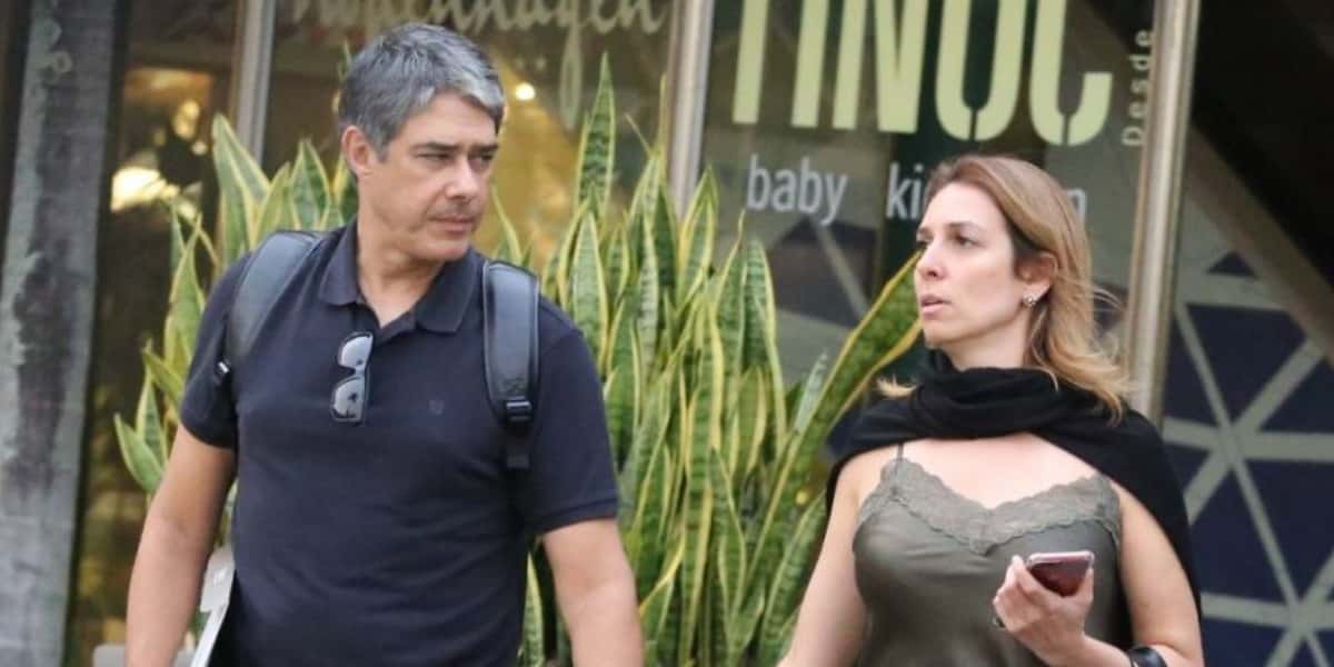 William Bonner e Natasha Dantas (Foto: AgNews)