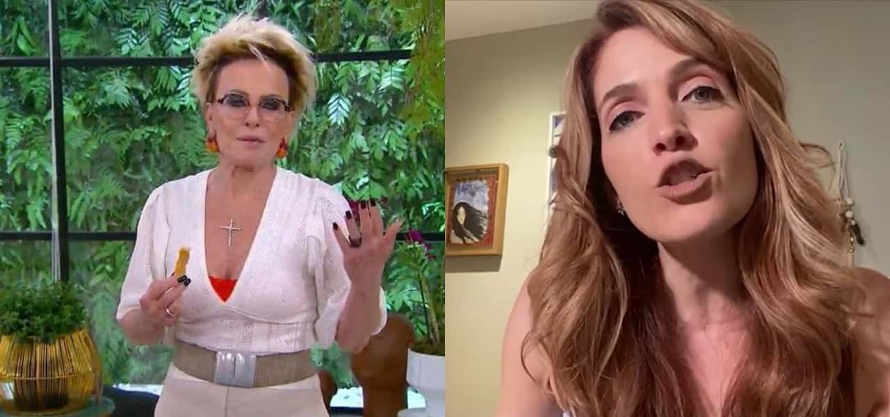 Ana Maria Braga e Poliana Abritta durante o Mais Você, na Globo (Foto: Montagem/TV Foco)