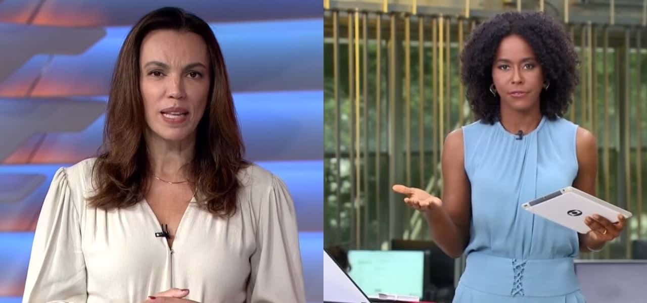 Ana Paula Araújo e Maju Coutinho na Globo (Foto :Montagem/TV Foco)