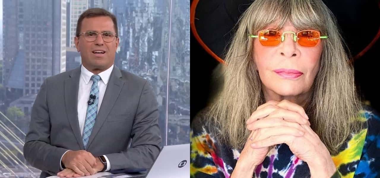 Rodrigo Bocardi paralisou o BDSP para falar sobre Rita Lee (Foto: Montagem/TV Foco)
