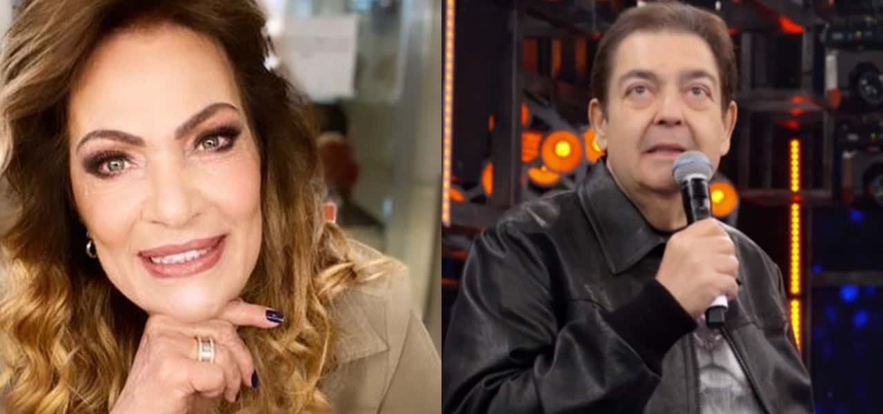 Faustão e Lucimara Parisi formaram parceria profissional no passado e hoje não se falam (Foto: Montagem/TV Foco)
