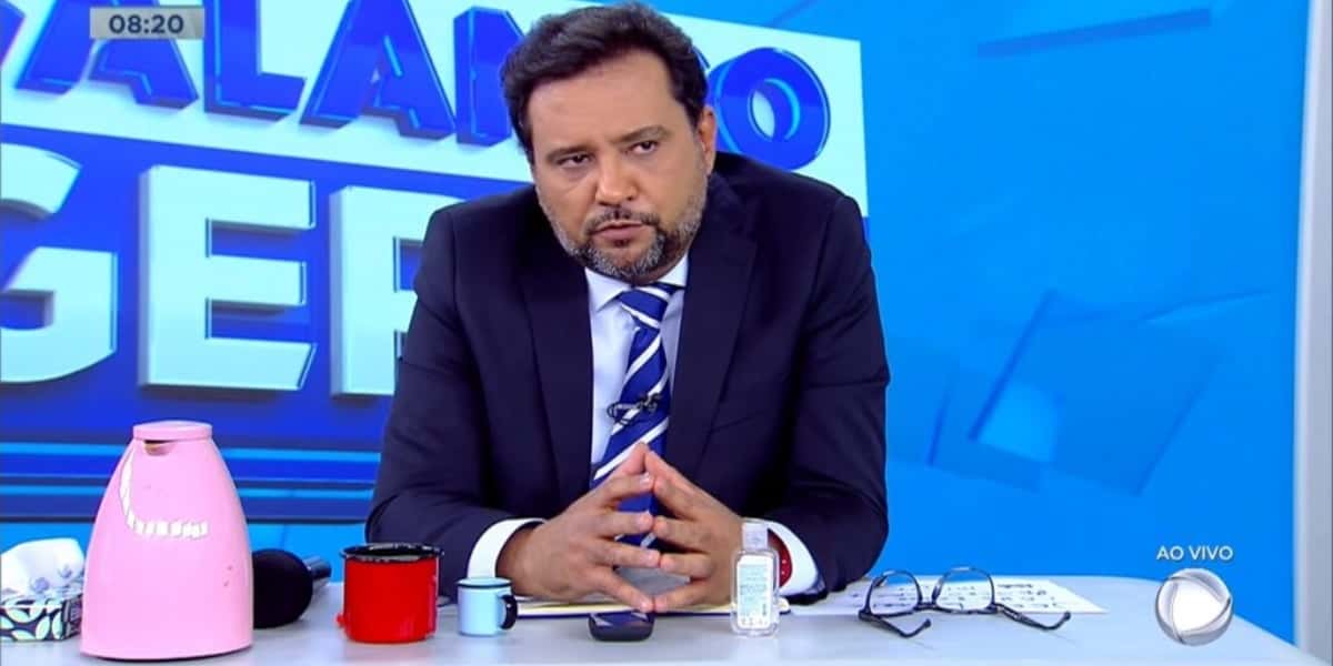 Geraldo Luís no "Balanço Geral Manhã" (Foto: Reprodução)