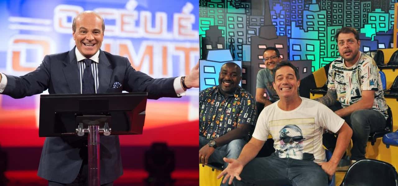 Marcelo De Carvalho e elenco do Antigo Encrenca na RedeTV! (Foto: Montagem/TV Foco)