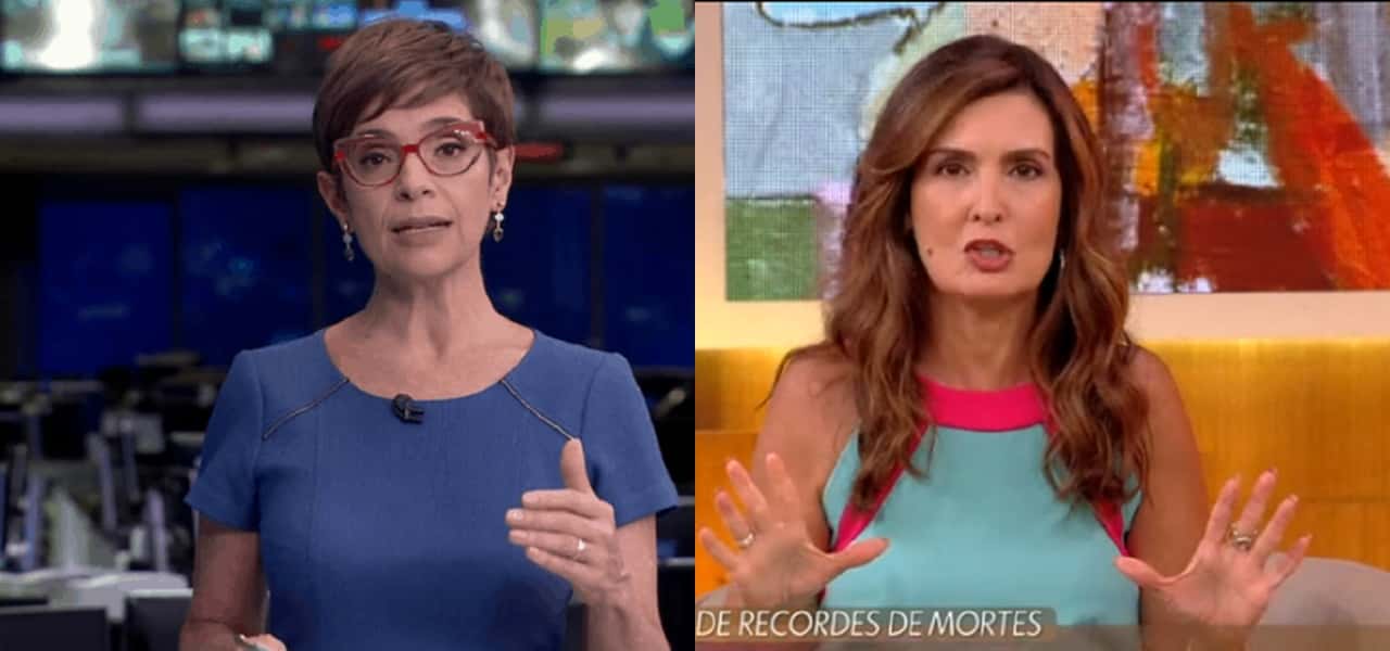 Renata Lo Prete e Fátima Bernardes criticaram Bolsonaro na Globo (Foto: Montagem/TV Foco)