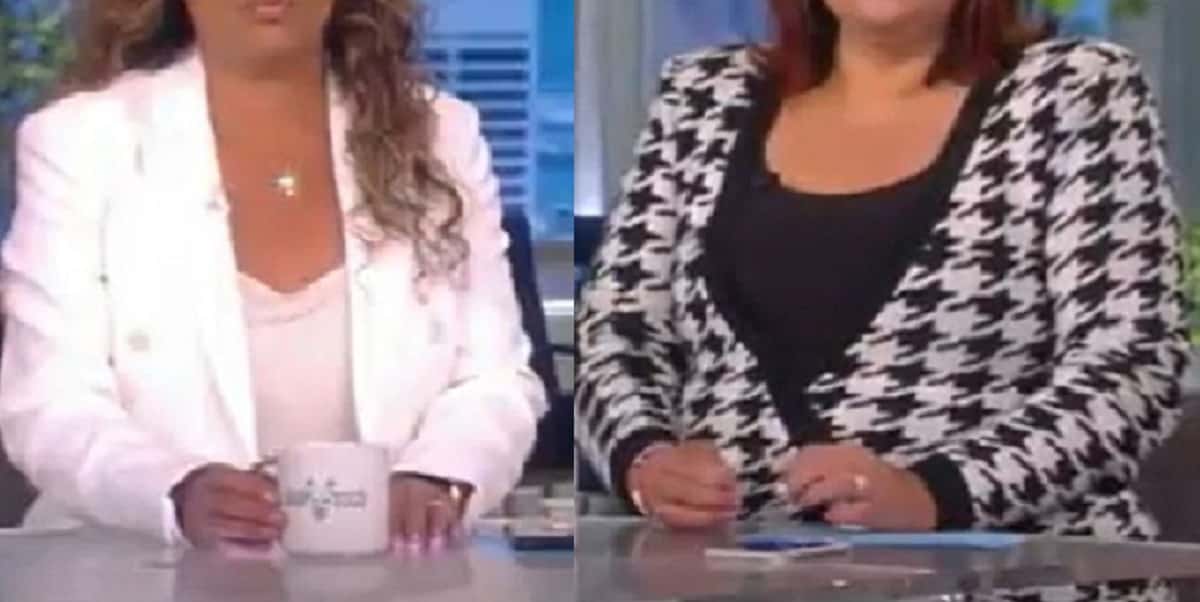 Sunny Hostin e Ana Navarro testaram positivo e tiveram que deixar o programa, ao vivo (Foto: Reprodução)