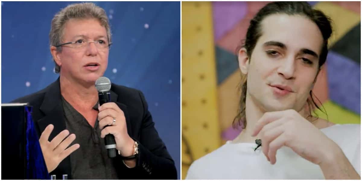 Boninho 'bateu' forte em Fiuk no Domingão com Huck - Foto: Montagem