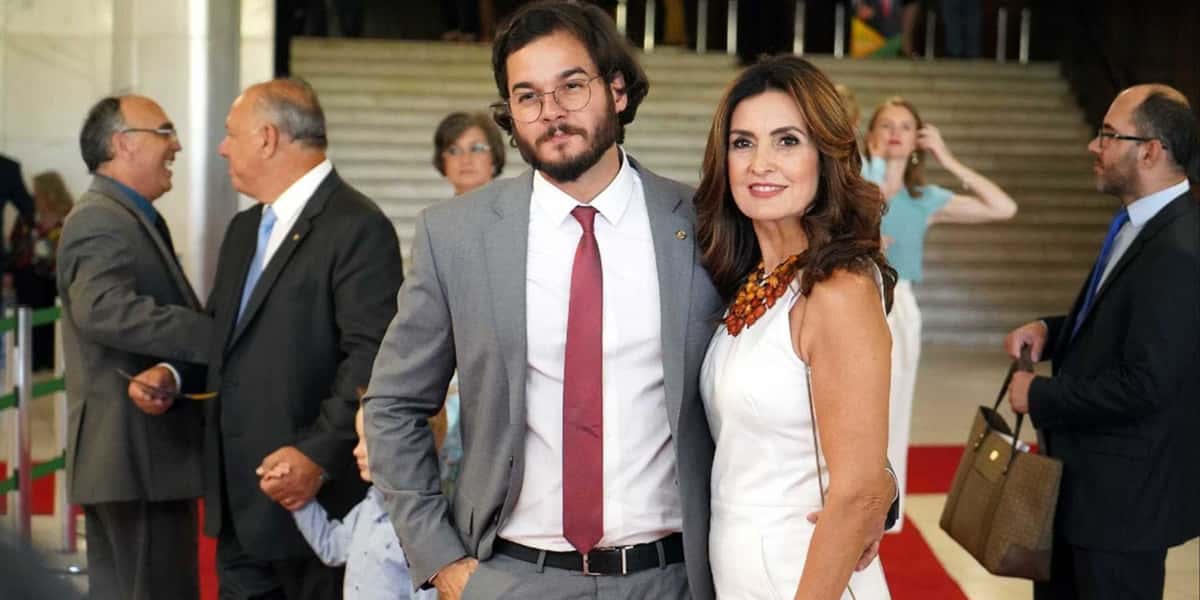 Fátima Bernardes e Túlio Gadêlha (Foto: Reprodução)