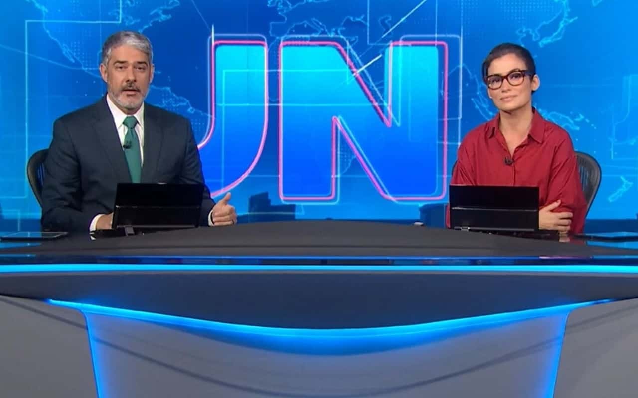 Jornal Nacional tem novos apresentadores (foto: reprodução)