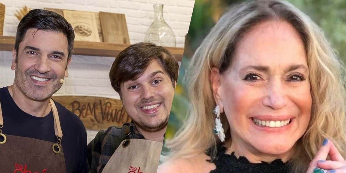 Lucas Salles, Edu Guedes e Susana Vieira (Montagem: TV Foco)