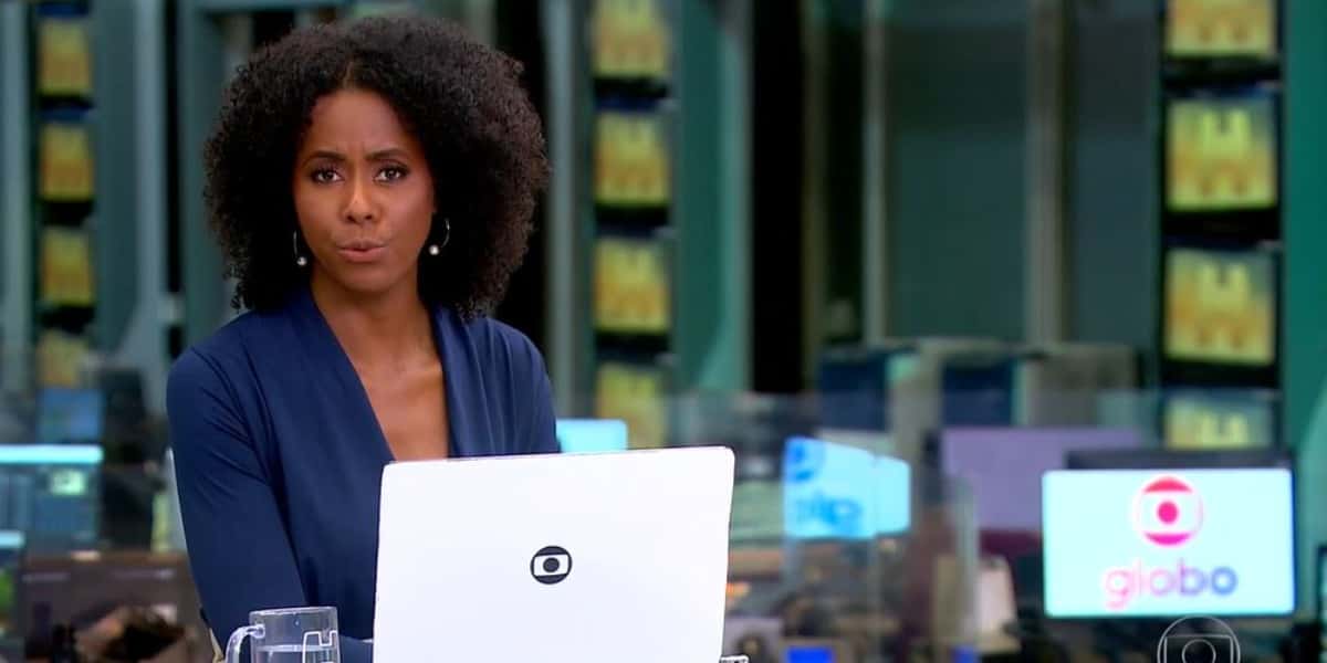 Maju Coutinho no "Jornal Hoje" (Foto: Reprodução/TV Globo)