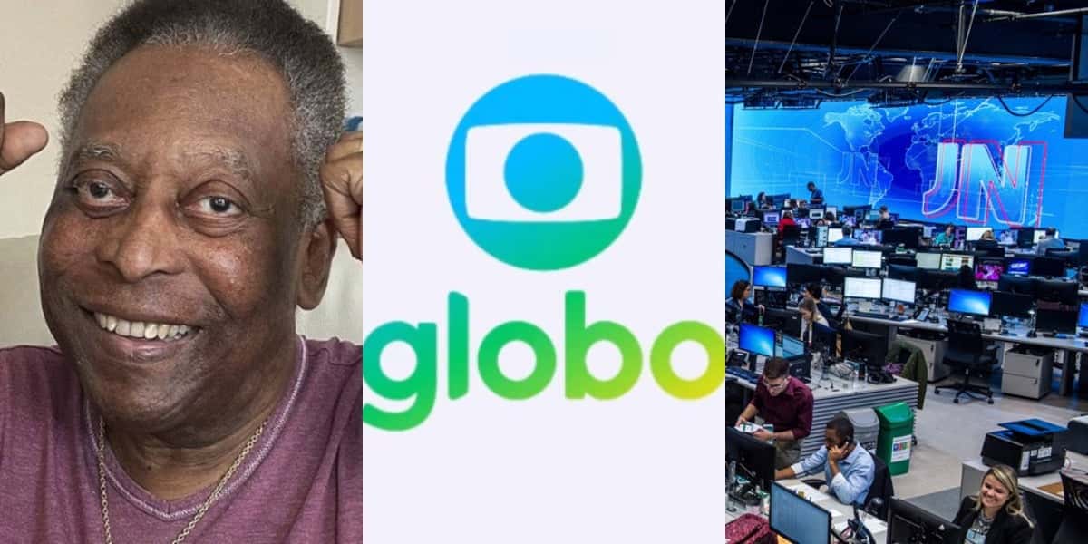 Pelé teve boletins divulgados na programação (Foto: Reprodução/Internet/TV Globo)