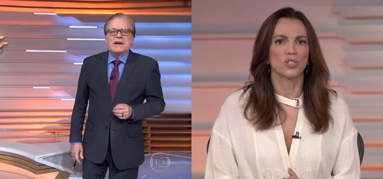 Chico Pinheiro e Ana Paula Araújo são os titulares do Bom Dia Brasil na Globo (Foto: Montagem/TV Foco)
