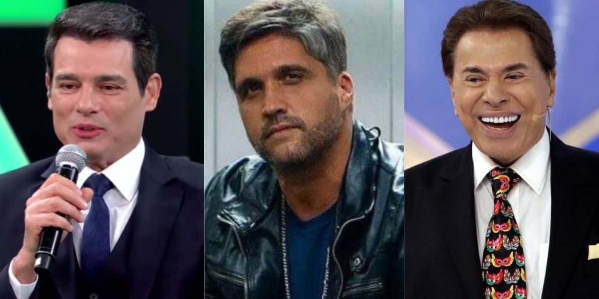 Celso Portiolli, Léo Chaves e Silvio Santos (Reprodução)