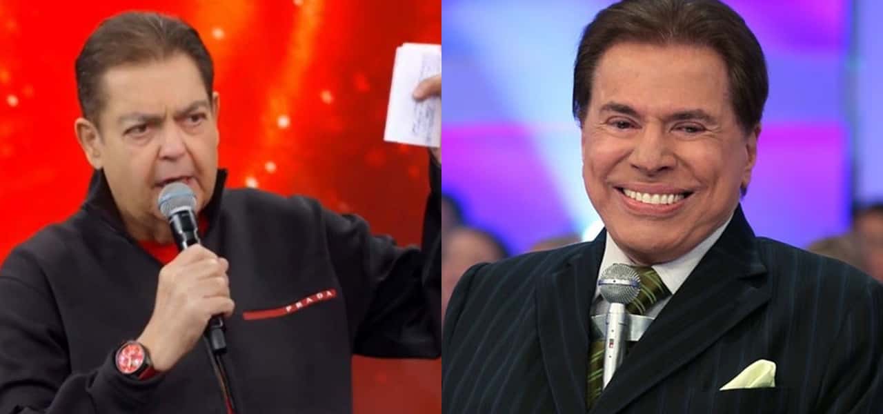 Faustão e Silvio Santos se destacaram no comando de quadros de shows de calouros (Foto: Montagem/TV Foco)