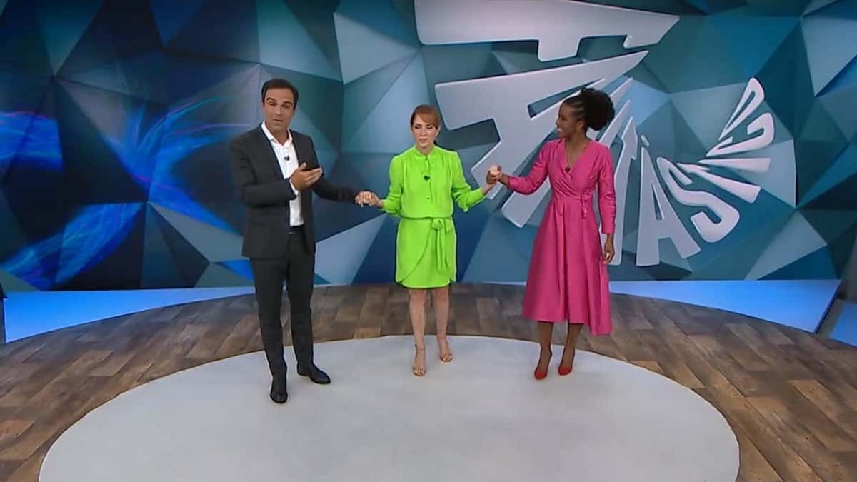 Tadeu Schmidt, Poliana Abritta e Maju Coutinho (Foto: Reprodução/Globo)