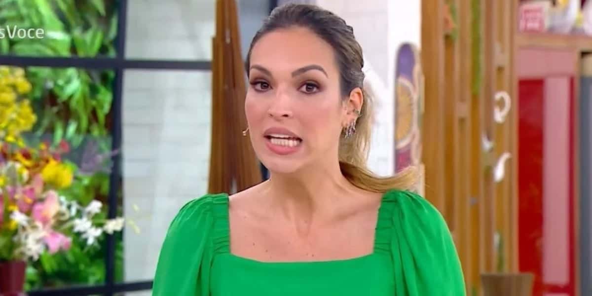 Talitha Morete durante o 'Mais Você' (Foto: Reprodução)