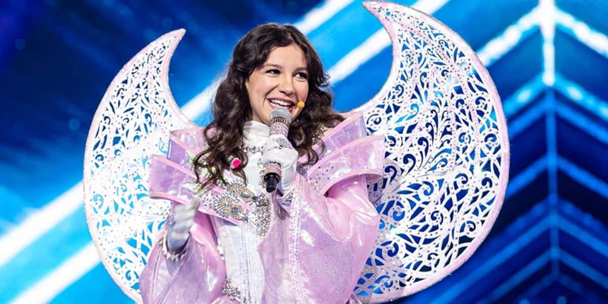 Priscilla Alcântara de unicórnio no The Masked Singer Brasil (Foto: Reprodução / TV Globo)