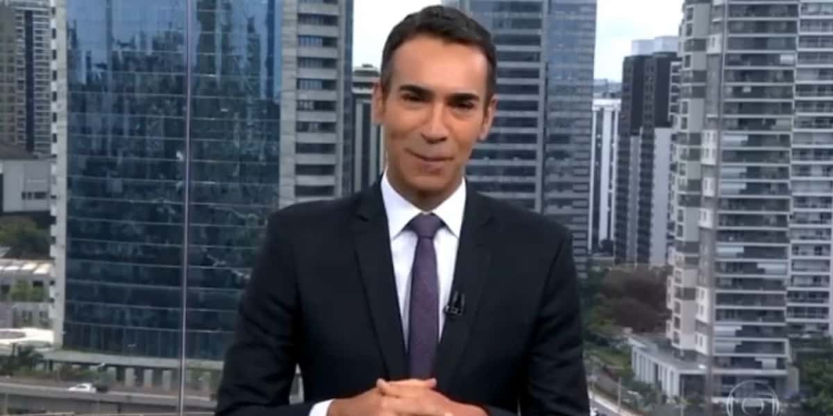César Tralli fez pedido antes de assumir o Jornal Hoje (Foto: Reprodução)