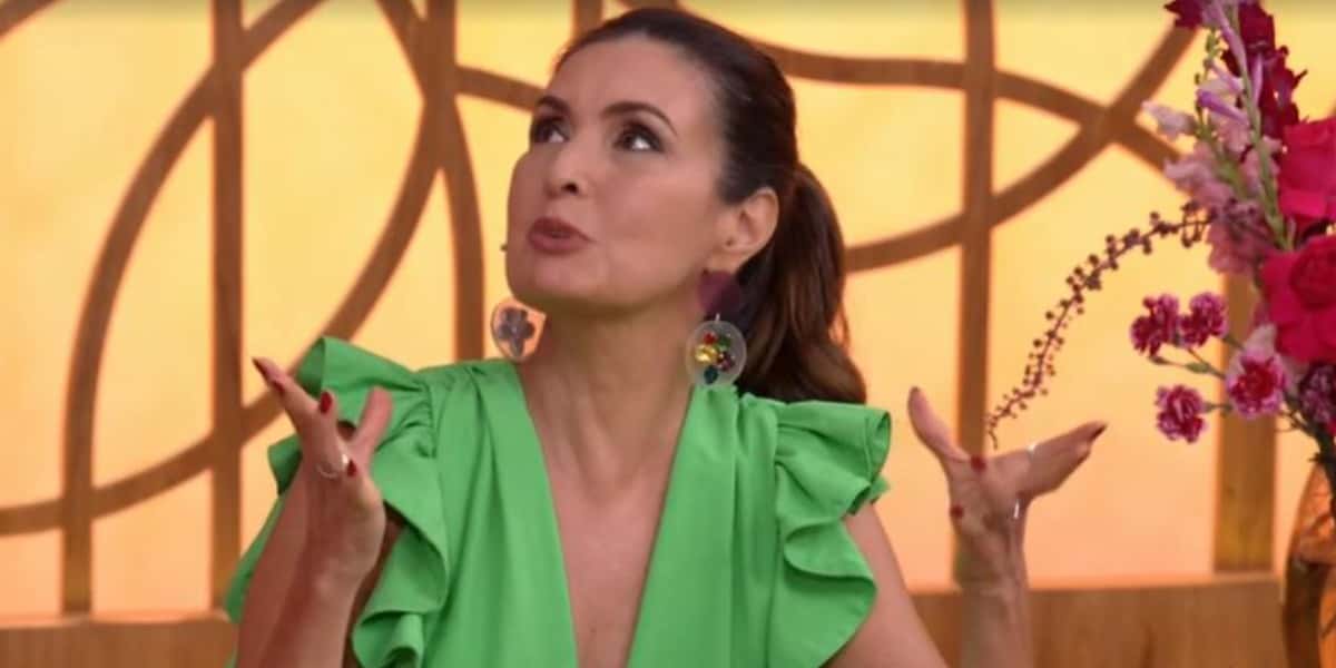 Fátima Bernardes no "Encontro" (Foto: Reprodução/TV Globo)