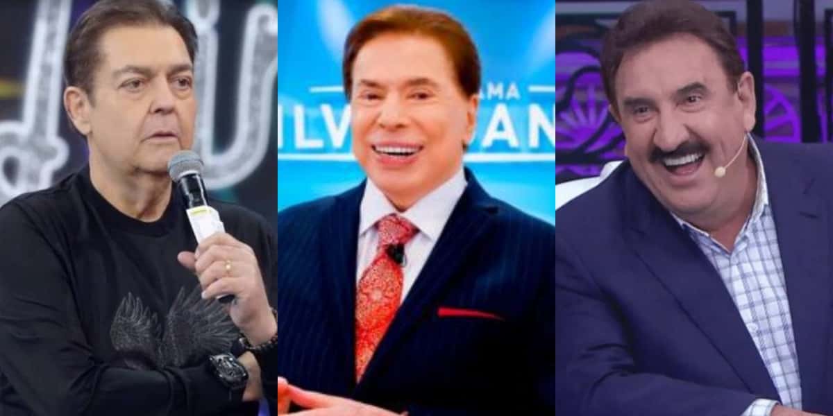 Faustão, Silvio Santos e Ratinho (Foto: Reprodução/TV Globo/SBT)