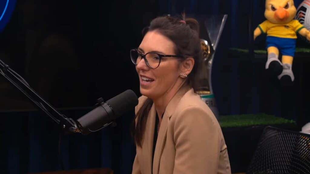 Glenda Kozlowski em entrevista ao podcast Flow Sport Club (Reprodução)