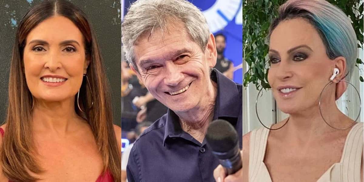 Fátima Bernardes, Serginho Groisman e Ana Maria Braga são alguns dos poucos que seguirão na Globo em 2022 (Foto: Reprodução)