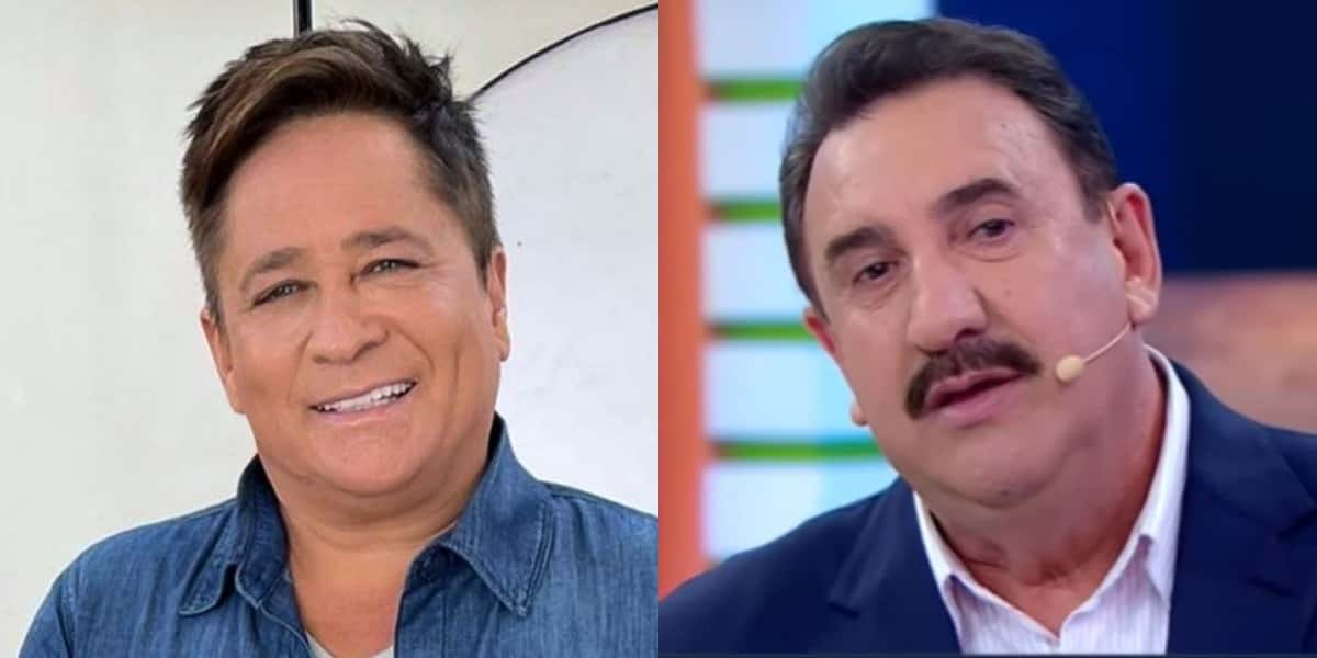 Leonardo e Ratinho posaram juntos (Foto: Reprodução)