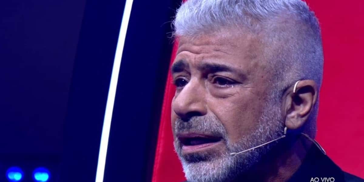 Lulu Santos chorou após as palavras do marido (Foto: TV Globo)