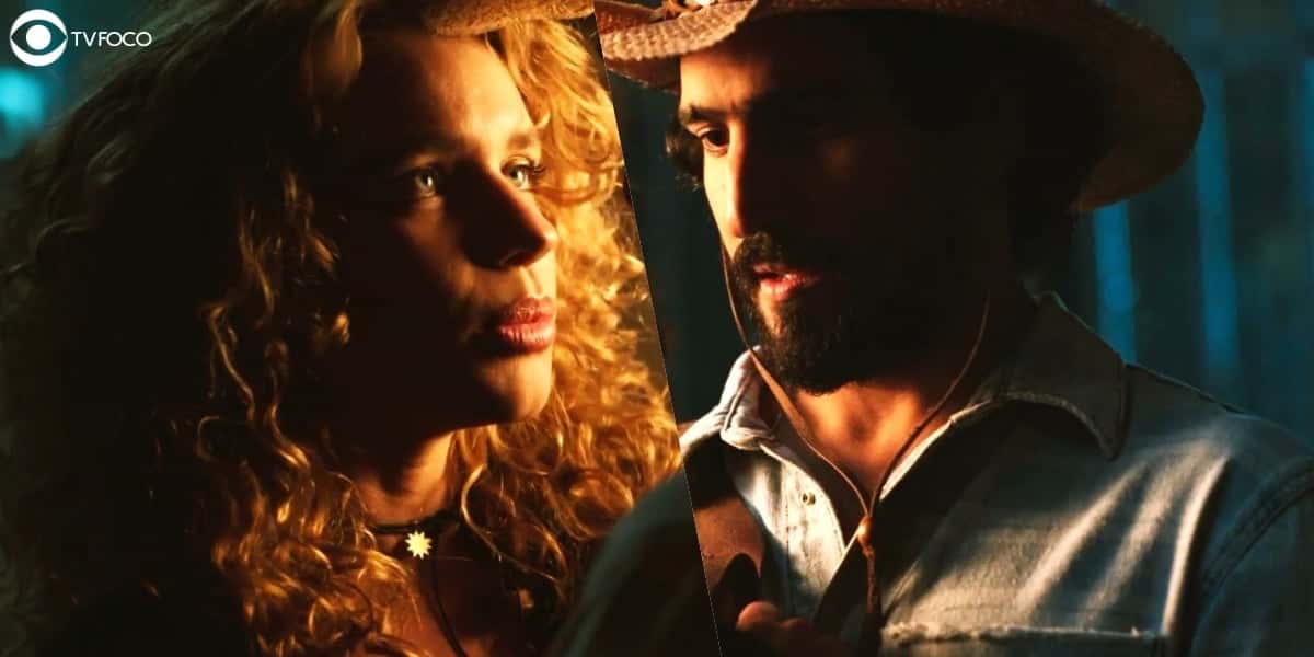 Encontro de José Leôncio e Madeleine em Pantanal (Foto: Reprodução/Globo)