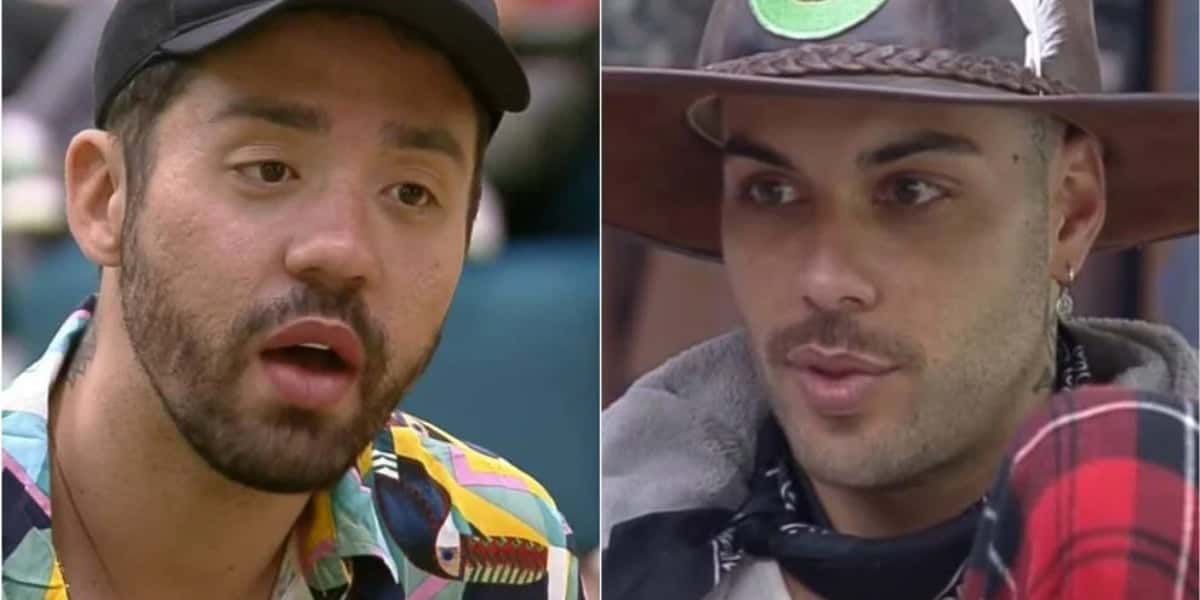 Rico e Gui Araújo trocaram farpas em A Fazenda 13 (Foto: Reprodução)