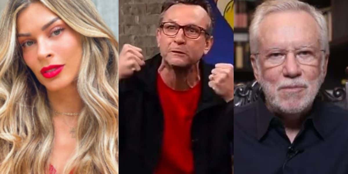Grazi Massafera, Neto e Alexandre Garcia (Reprodução)