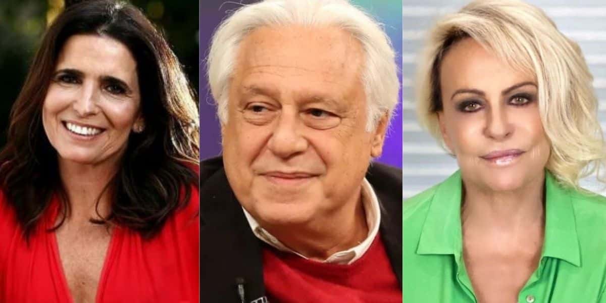 Malu Mader, Antonio Fagundes e Ana Maria (Reprodução)