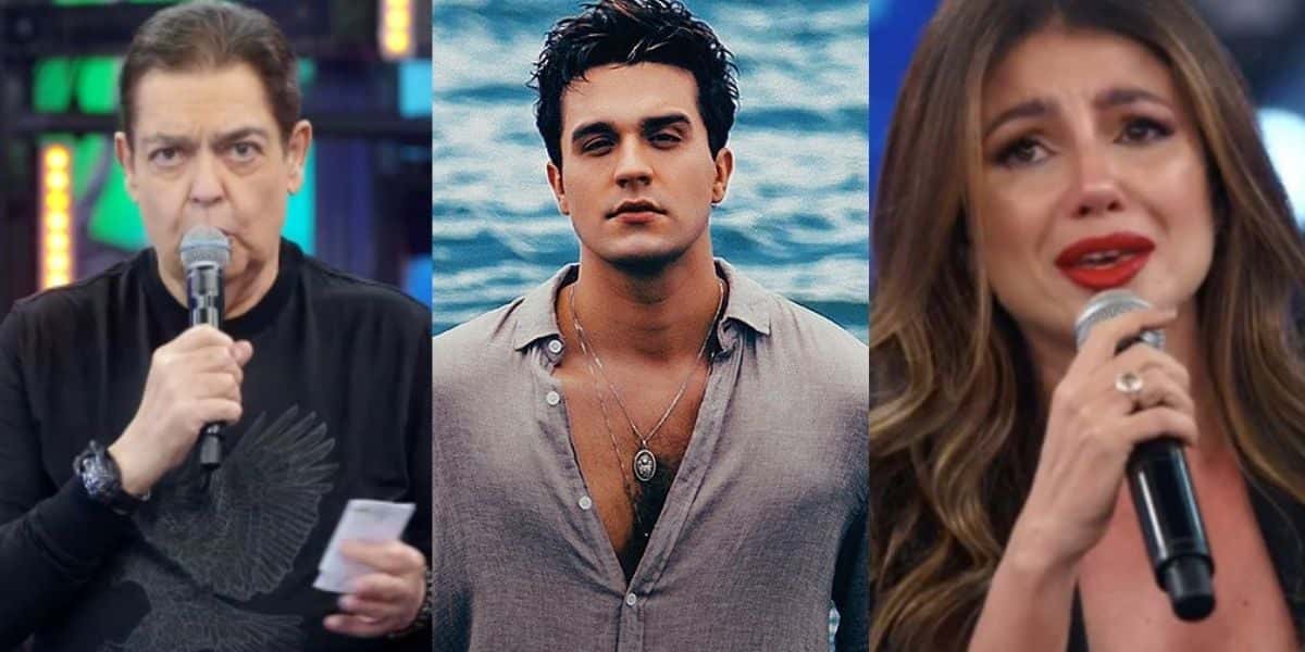 Faustão, Luan Santana e Paula Fernandes (Reprodução)