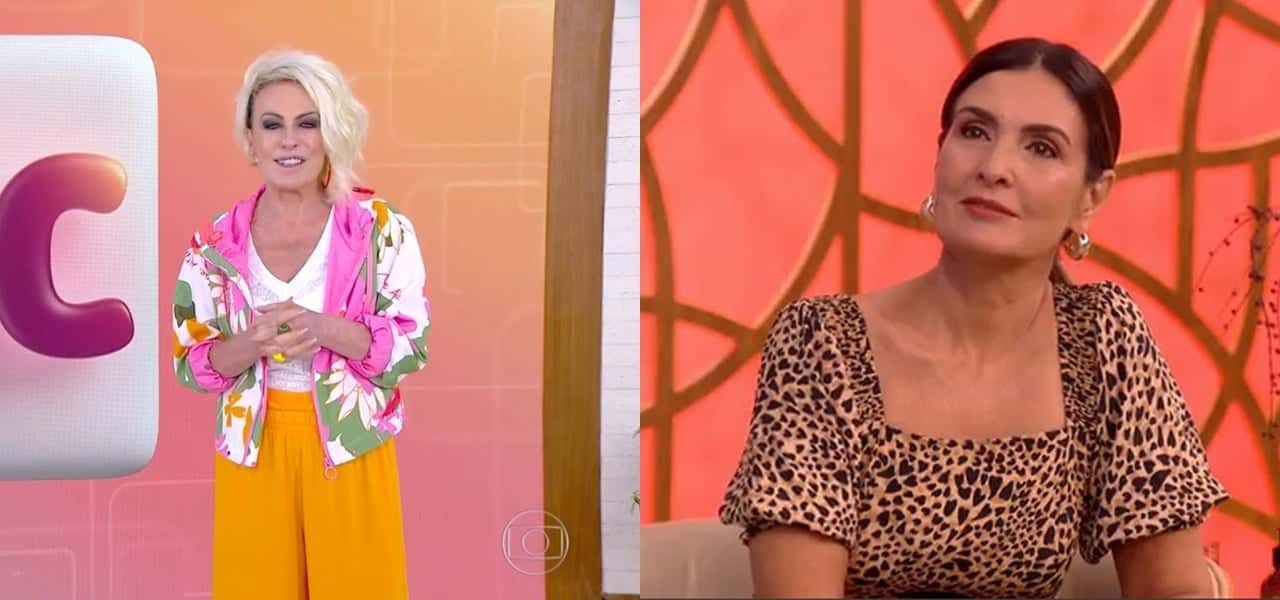 Ana Maria Braga e Fátima Bernardes na Globo (Foto: Montagem/TV Foco)