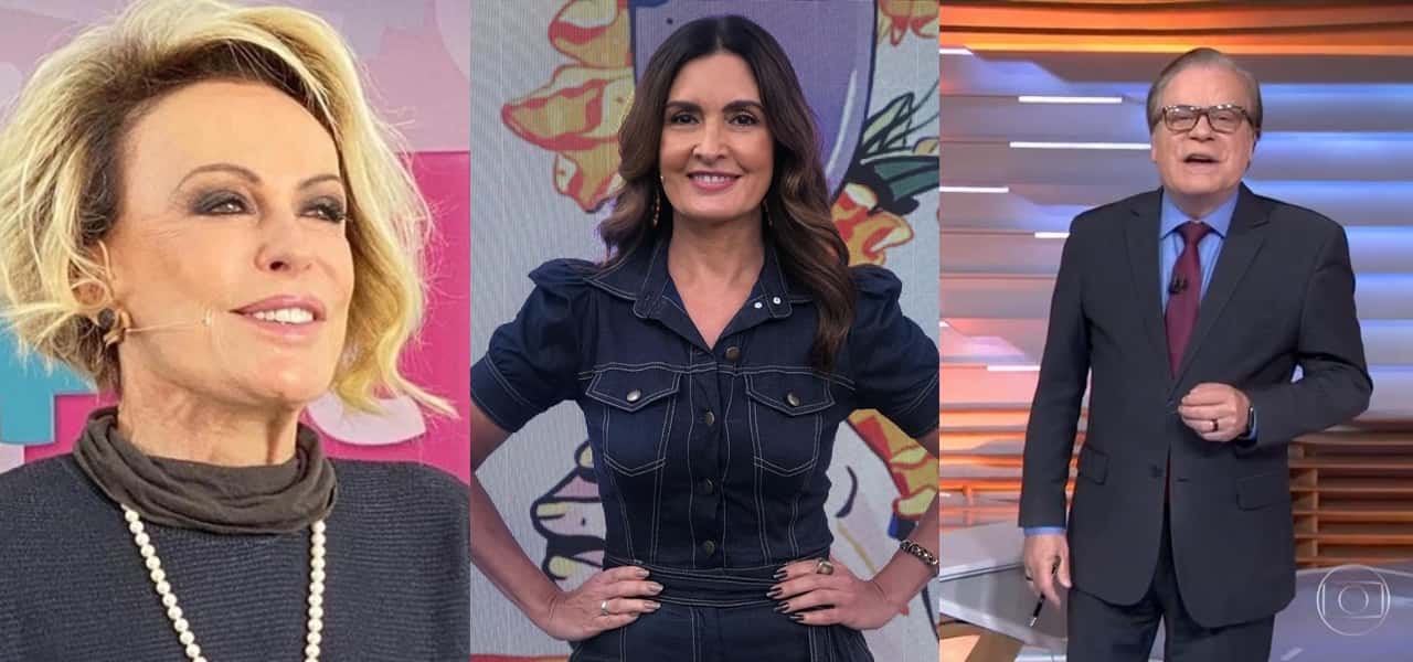 Gobo planeja grade secreta para 2022 com Fátima, Ana Maria e Chico Pinheiro (Foto: Montagem/TV Foco)