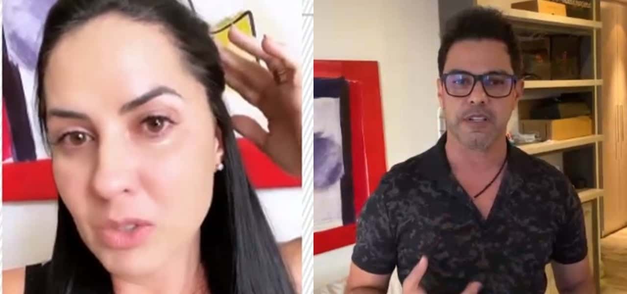 Graciele Lacerda e Zezé Di Camargo (Foto: Montagem/TV Foco)