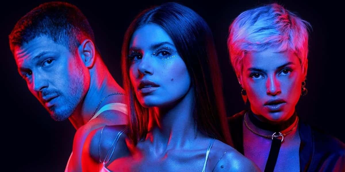 Camila Queiroz, Romulo Estrela e Agatha Moreira em Verdades Secretas II (Foto: Reprodução)