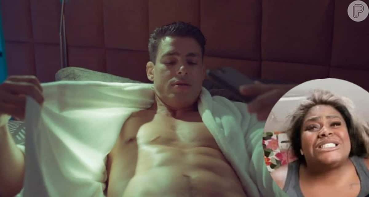 Jojo Todynho se desespera querendo nudes de Cauã Reymond (Foto: TV Globo/ Montagem)