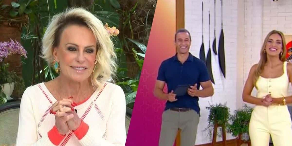 Fabrício Battaglini, Talitha Morete e Ana Maria Braga (Montagem: TV Foco)