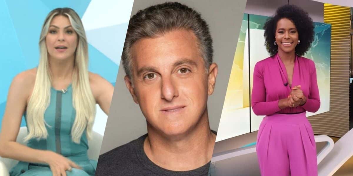 Renata Fan, Luciano Huck e Maju Coutinho (Montagem: TV Foco)