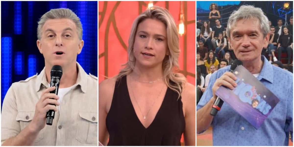Luciano Huck, Fernanda Gentil e Serginho Groisman têm mudanças - Foto: Montagem