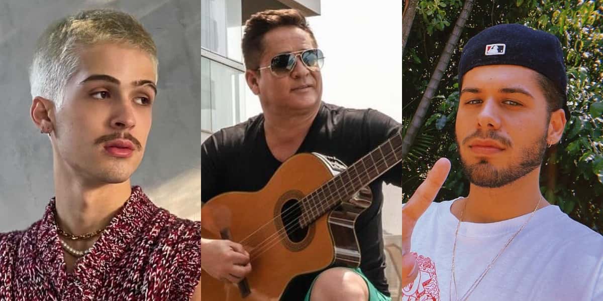 João Guilherme, Leonardo e Zé Felipe (Foto: Reprodução/Instagram)